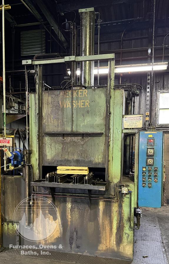 Used 36"W x 36"H x 48"L, J.L. Becker, Dunk & Spray Batch Washer, Gas Fired, 180°F