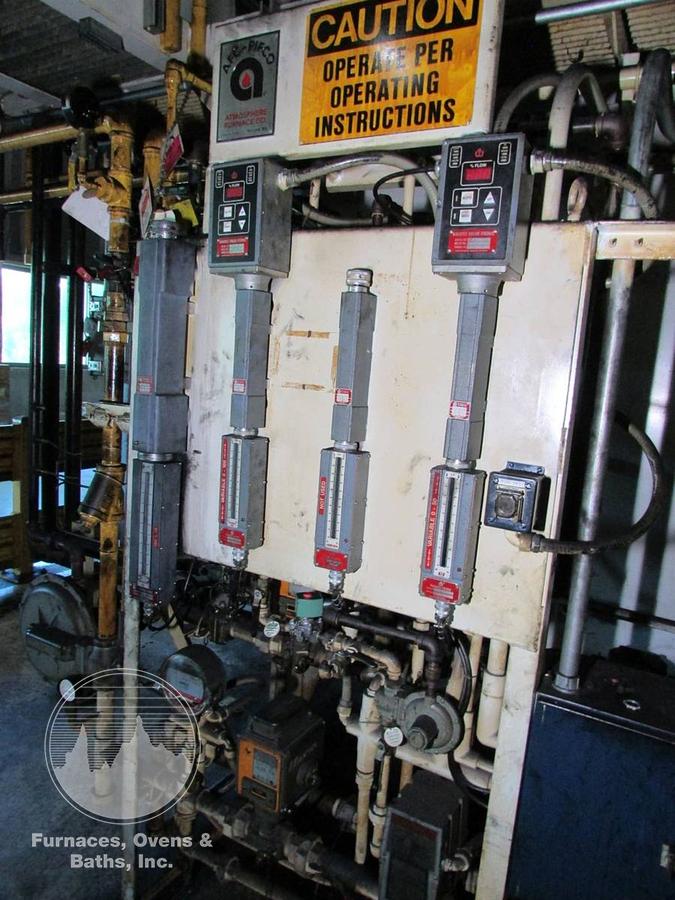 Used AFC Integral Quench Furnace, 36"W x 36"H x 48"L, Gas Fired, 1750°F