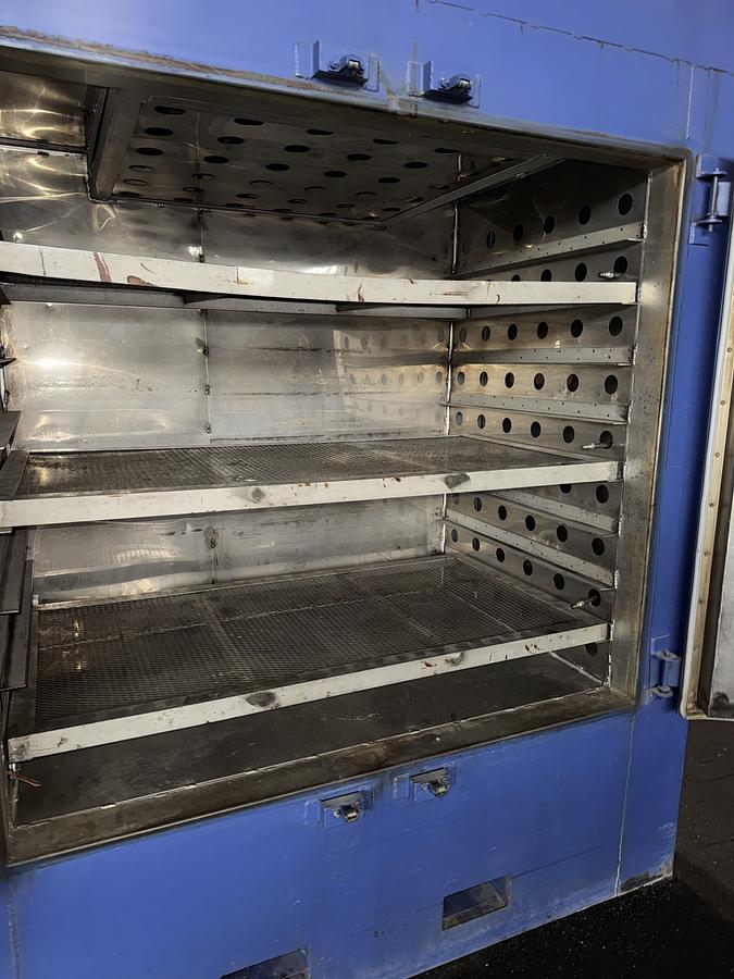 Used 60"W x 54"H x 36"L E.J. Callhan Cabinet Oven, 400°F, Electric, Stainless Steel Interior, Vacuum Composite Oven