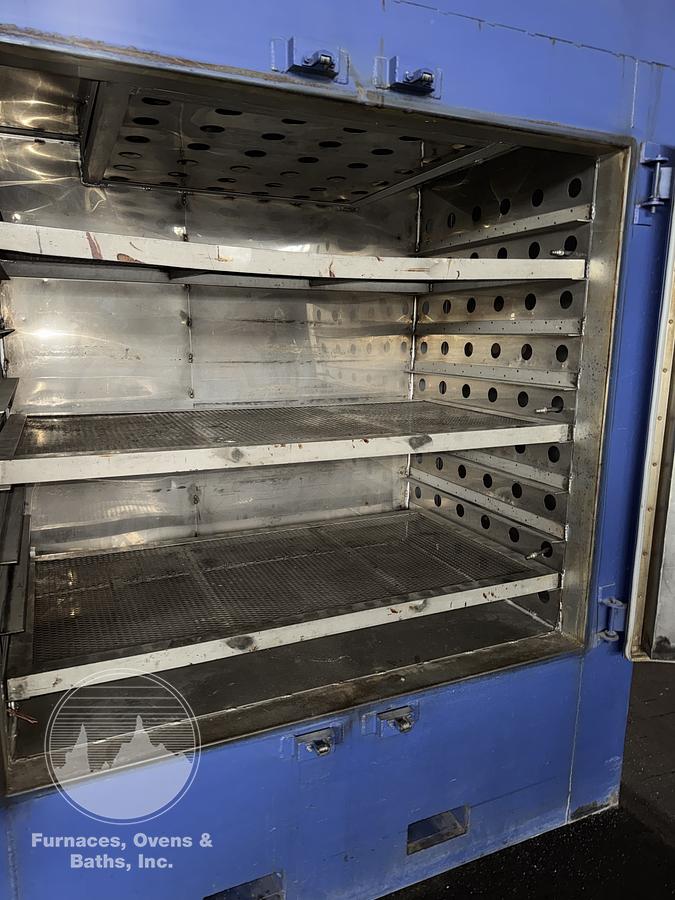 Used 60"W x 54"H x 36"L E.J. Callhan Cabinet Oven, 400°F, Electric, Stainless Steel Interior, Vacuum Composite Oven