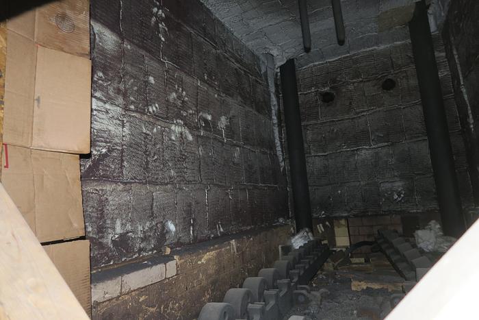 Used Surface Combustion Direct Fired Box Furnace, 36"W x 36"H x 72"L, Gas Fired, 1750°F, Fiber Lined