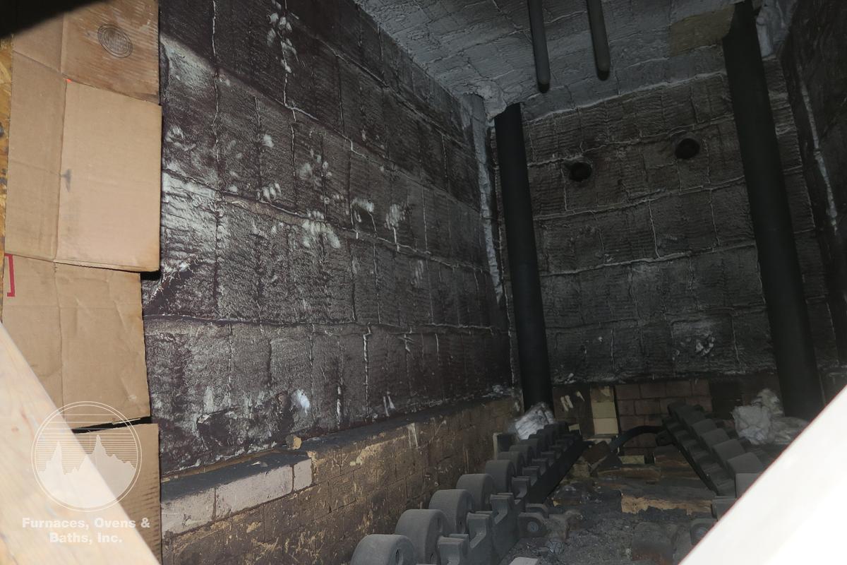 Used Surface Combustion Direct Fired Box Furnace, 36"W x 36"H x 72"L, Gas Fired, 1750°F, Fiber Lined