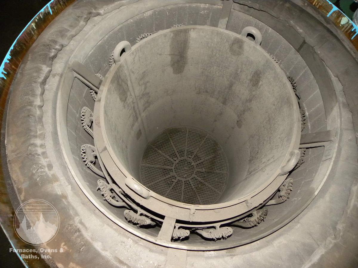 Used L&N/Lindberg Pit Nitrider, 28" Dia. x 48"Dp, Electric, 1200°F