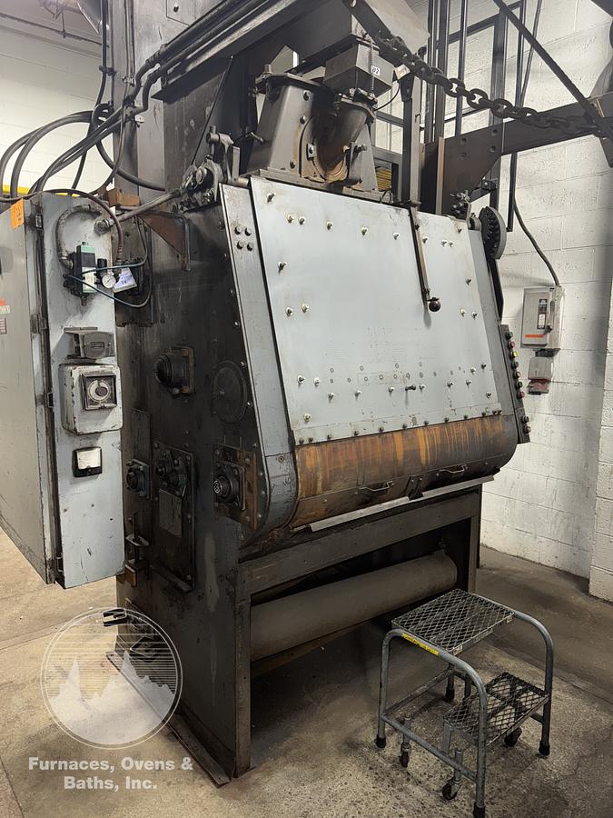 Used WHEELABRATOR 27" x 36" TUMBLAST w/Skip Hoist Loader