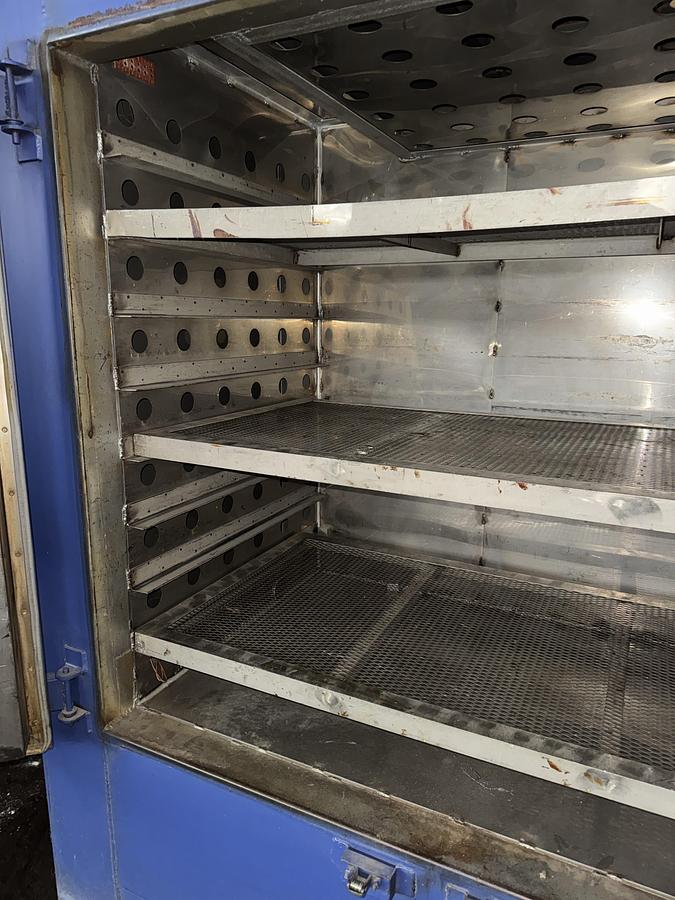 Used 60"W x 54"H x 36"L E.J. Callhan Cabinet Oven, 400°F, Electric, Stainless Steel Interior, Vacuum Composite Oven