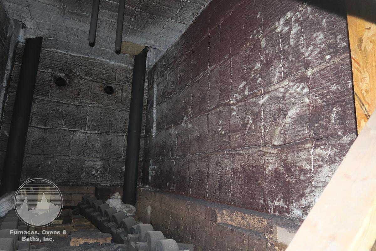 Used Surface Combustion Direct Fired Box Furnace, 36"W x 36"H x 72"L, Gas Fired, 1750°F, Fiber Lined