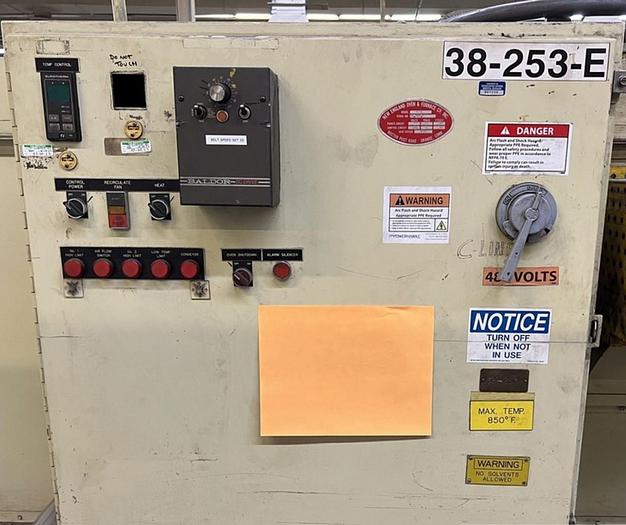 Used 19"W x 18" High x 120" Long, New England Oven Belt Conveyor Oven, Electric, 850-F