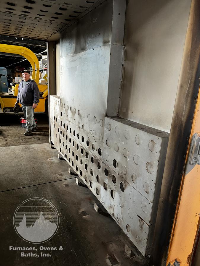 Used 72"W x 78"H x 120"L, Grieve WTC6106-650 Walk-In Oven, 650°F, Gas Fired