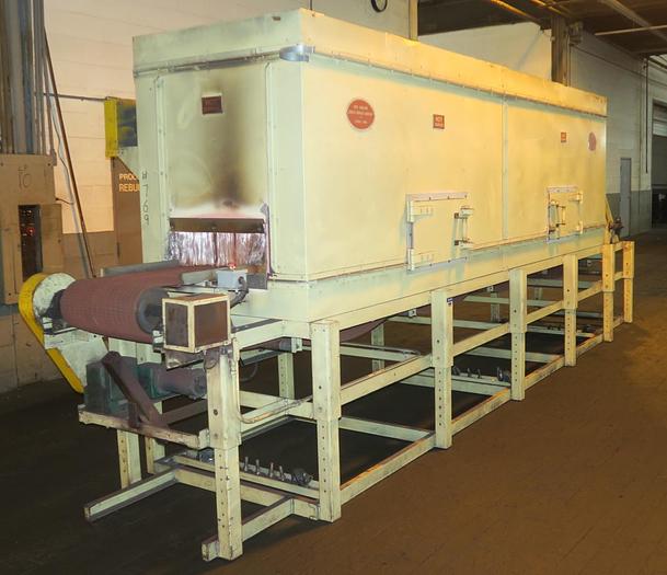 Used 19"W x 18" High x 120" Long, New England Oven Belt Conveyor Oven, Electric, 850-F