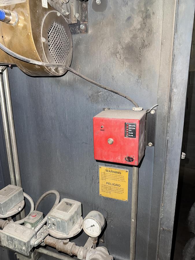 Used 72"W x 72"H x 72”L, Pollution Control Products PRC 225 Burn-Off Oven, Natural Gas Fired