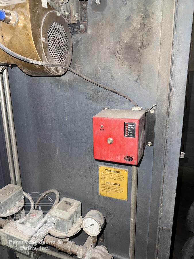 Used 72"W x 72"H x 72”L, Pollution Control Products PRC 225 Burn-Off Oven, Natural Gas Fired