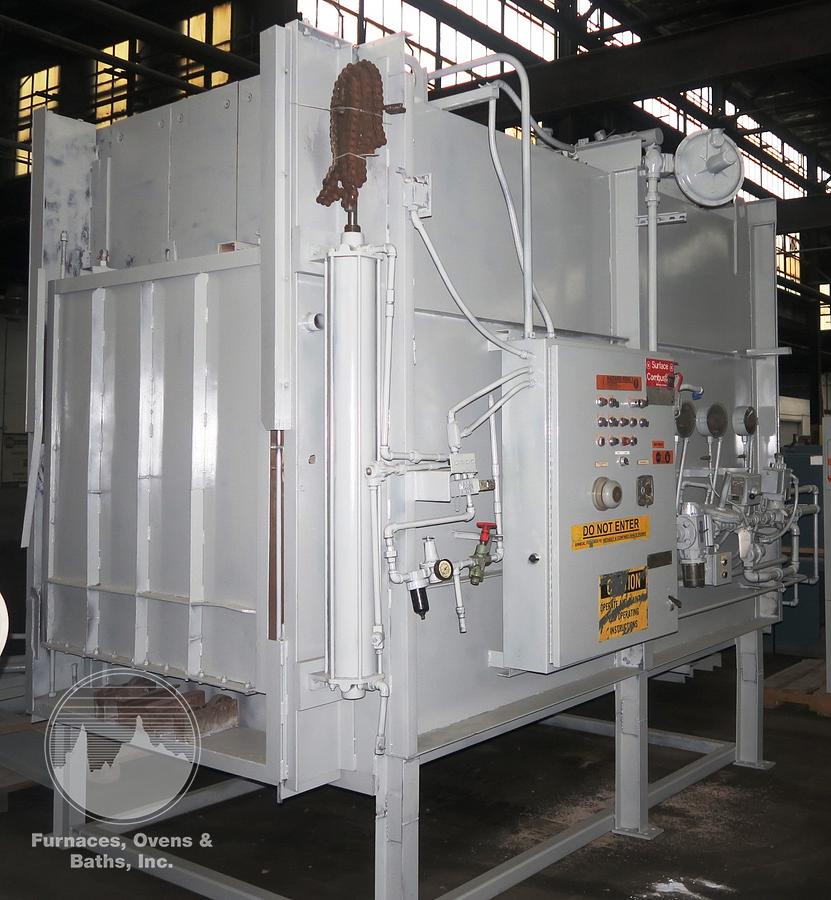 Used Surface Combustion Direct Fired Box Furnace, 36"W x 36"H x 72"L, Gas Fired, 1750°F, Fiber Lined