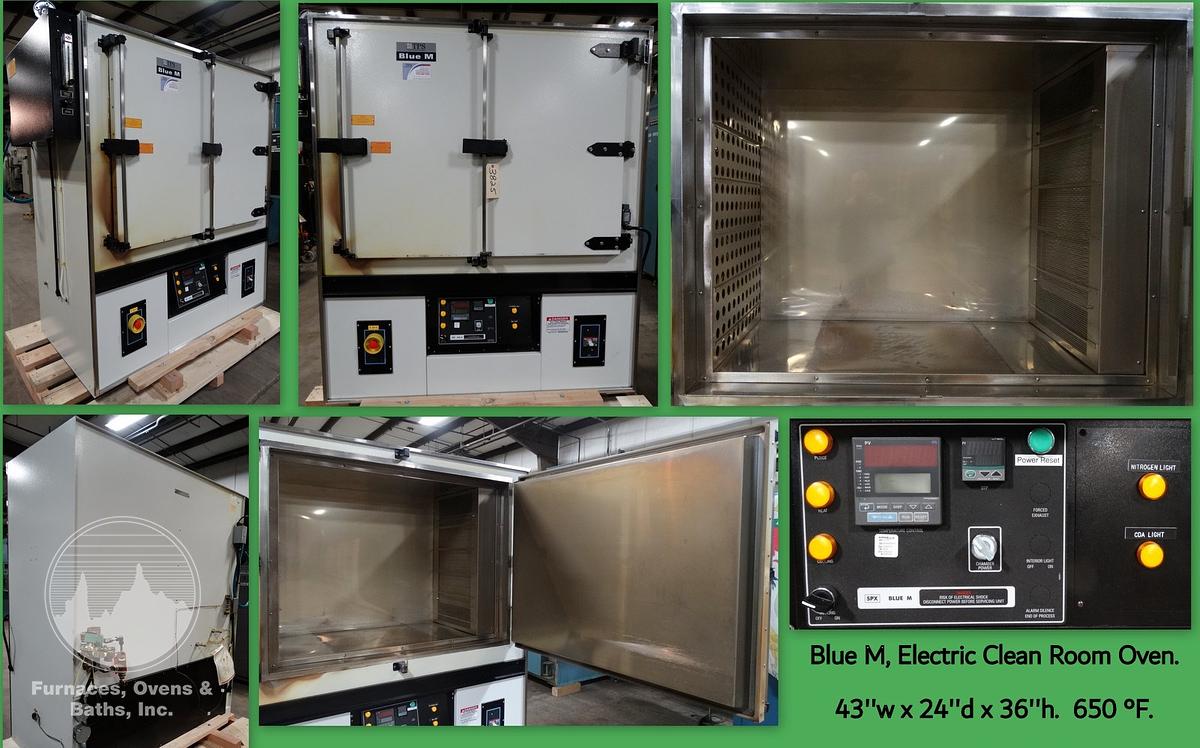 Used 43"W x 36"H x 24"L Blue M DCC-1406-B-MP550 Inert Gas Clean Room Cabinet Oven, 662°F, 208V Single Phase