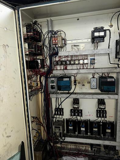 Used Thermcraft Atmosphere Rotary Hearth Furnace - 48” Diameter Hearth, 14” wide x 11” high opening, 1700-F