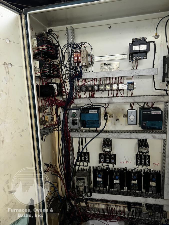 Used Thermcraft Atmosphere Rotary Hearth Furnace - 48” Diameter Hearth, 14” wide x 11” high opening, 1700-F