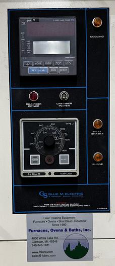 Used 48"W x 36"H x 24"L Blue M 9980 Ultra Temp Inert Gas Cabinet Oven, 1100°F, Electric