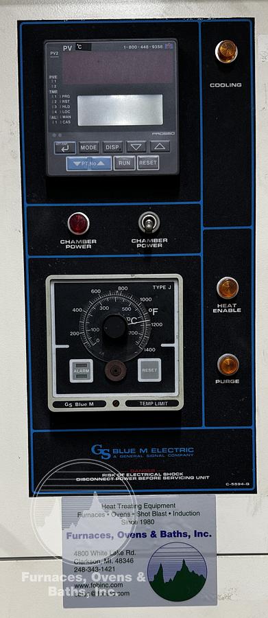Used 48"W x 36"H x 24"L Blue M 9980 Ultra Temp Inert Gas Cabinet Oven, 1100°F, Electric
