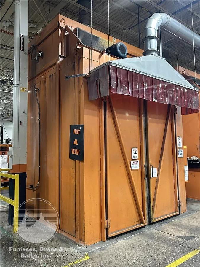 Used 96"W x 120"H x 144"L, Wisconsin Walk-In Oven SWH-81210-G, 500°F, Gas Fired w/Carts