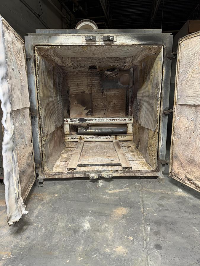 Used 72"W x 72"H x 72”L, Pollution Control Products PRC 225 Burn-Off Oven, Natural Gas Fired
