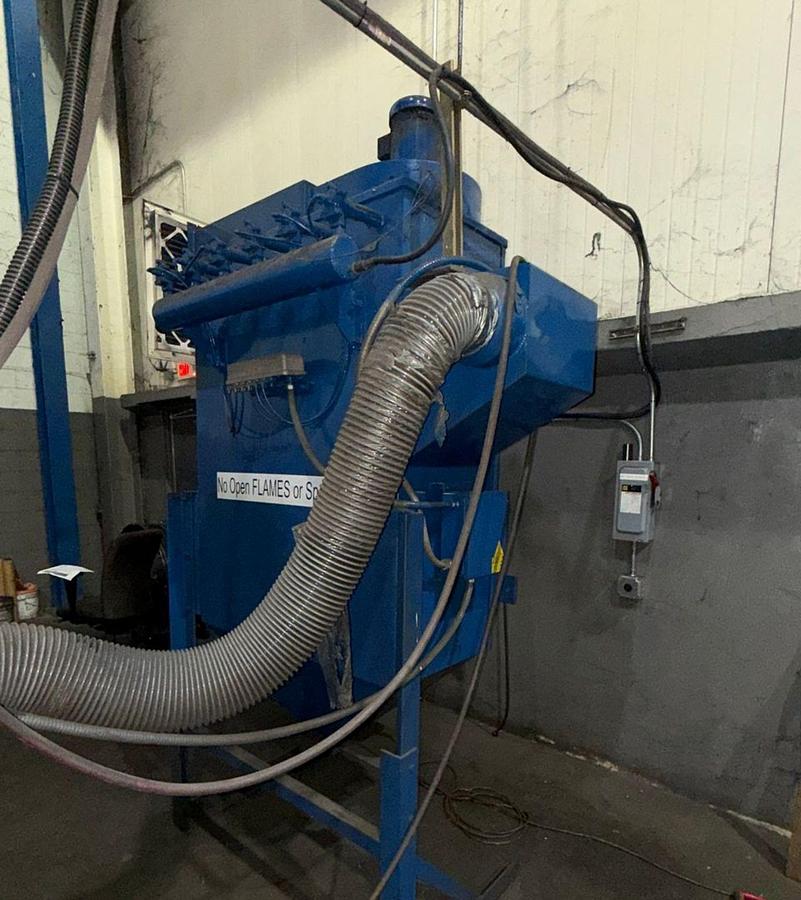 Used Goff Rubber Belt Tumblast 3 Cubic Feet w/Dust Collector