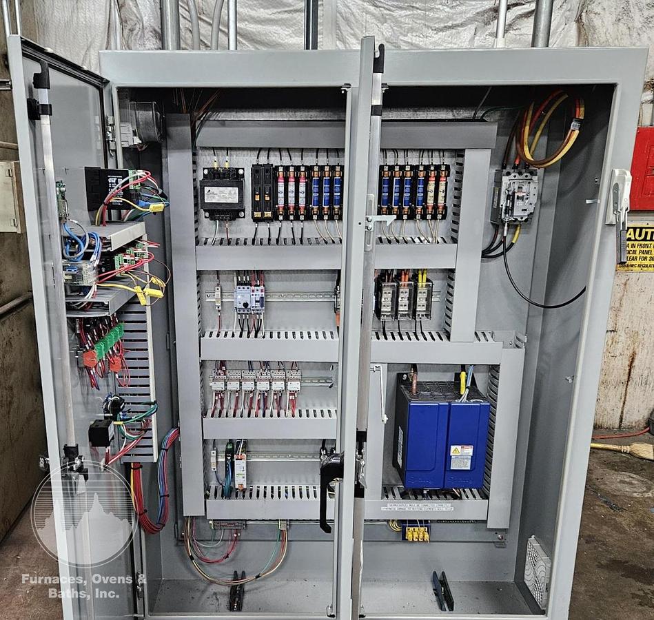Used 48"W x 48"H x 48"L Lindberg Box Tempering Furnace, 1250°F, Electric