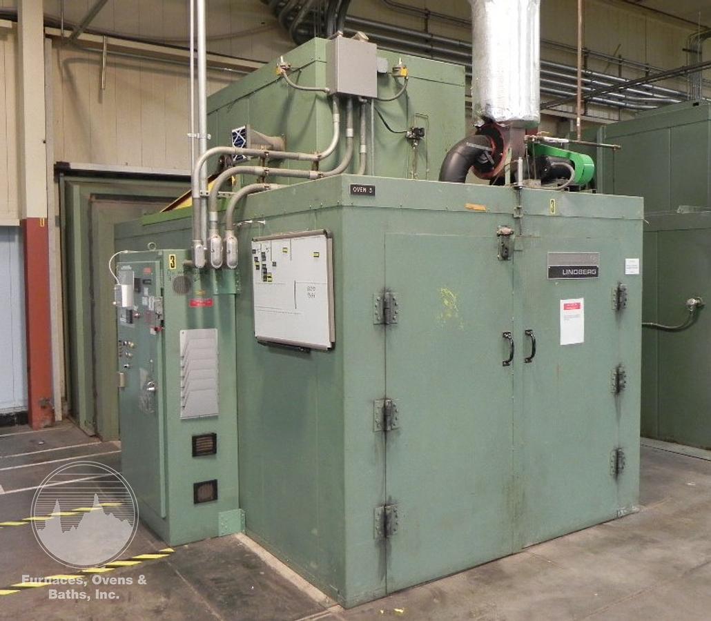 Used 72"W x 72"H x 168"L (14'), Lindberg Walk-In Oven 73-SH-7216872-6, 600°F, Electric, Powered Exhaust