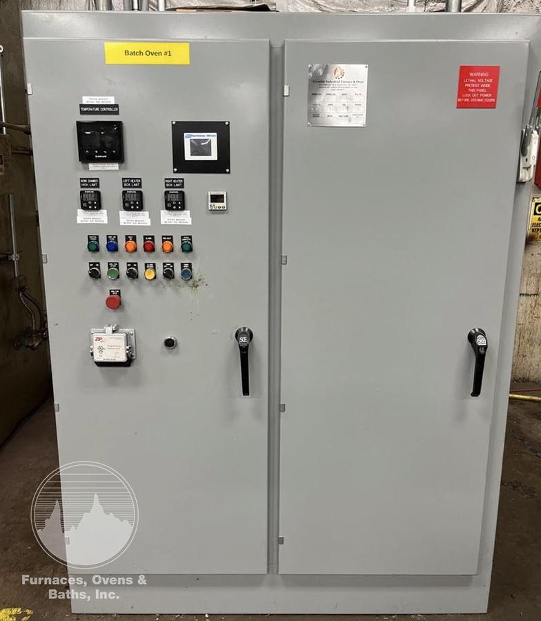 Used 48"W x 48"H x 48"L Lindberg Box Tempering Furnace, 1250°F, Electric
