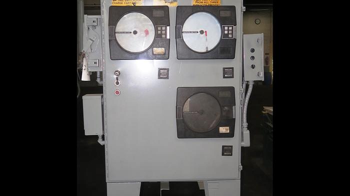 Used Surface Combustion Direct Fired Box Furnace, 36"W x 36"H x 72"L, Gas Fired, 1750°F, Fiber Lined