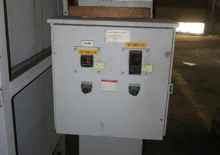 Used Surface Combustion Box Temper 36"W x 36"H x 72"L, Gas Fired, 1400°F.