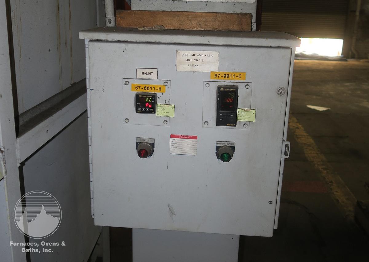Used Surface Combustion Box Temper 36"W x 36"H x 72"L, Gas Fired, 1400°F.