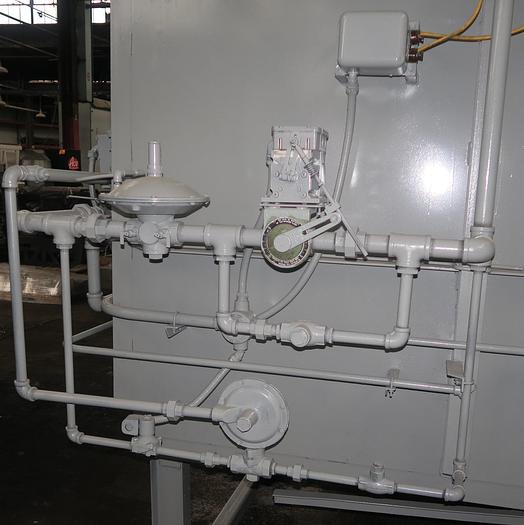 Used Surface Combustion Direct Fired Box Furnace, 36"W x 36"H x 72"L, Gas Fired, 1750°F, Fiber Lined
