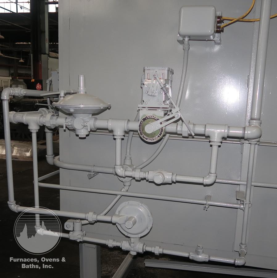 Used Surface Combustion Direct Fired Box Furnace, 36"W x 36"H x 72"L, Gas Fired, 1750°F, Fiber Lined