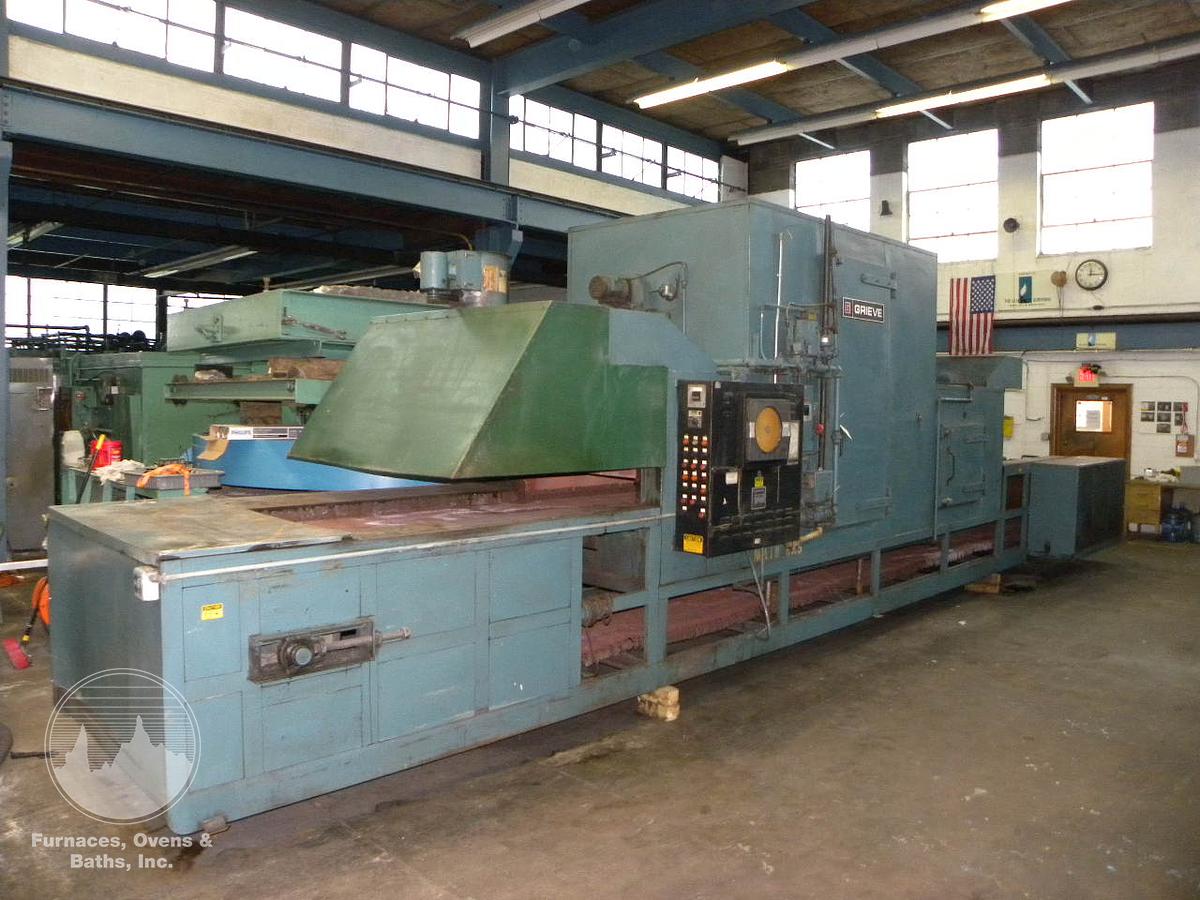 Used 36"W x 17"H x 16'L Grieve Belt Conveyor Oven, Gas Fired, 750-F