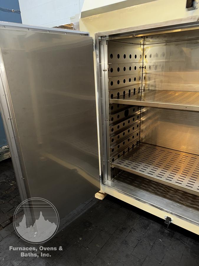 Used 48"W x 48"H x 24"L, Blue M DCW-326 Cabinet Oven, Stainless Steel Interior, 600°F, Power Exhuast