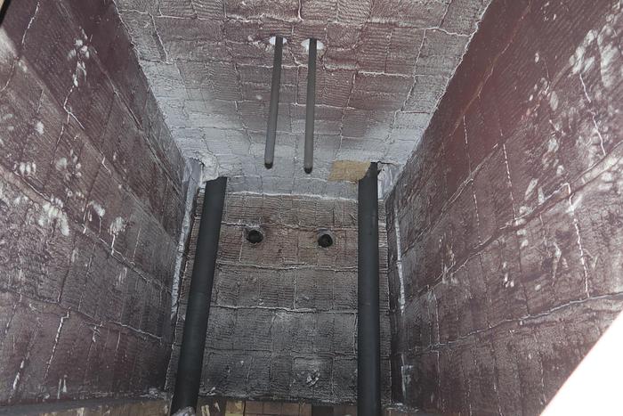 Used Surface Combustion Direct Fired Box Furnace, 36"W x 36"H x 72"L, Gas Fired, 1750°F, Fiber Lined