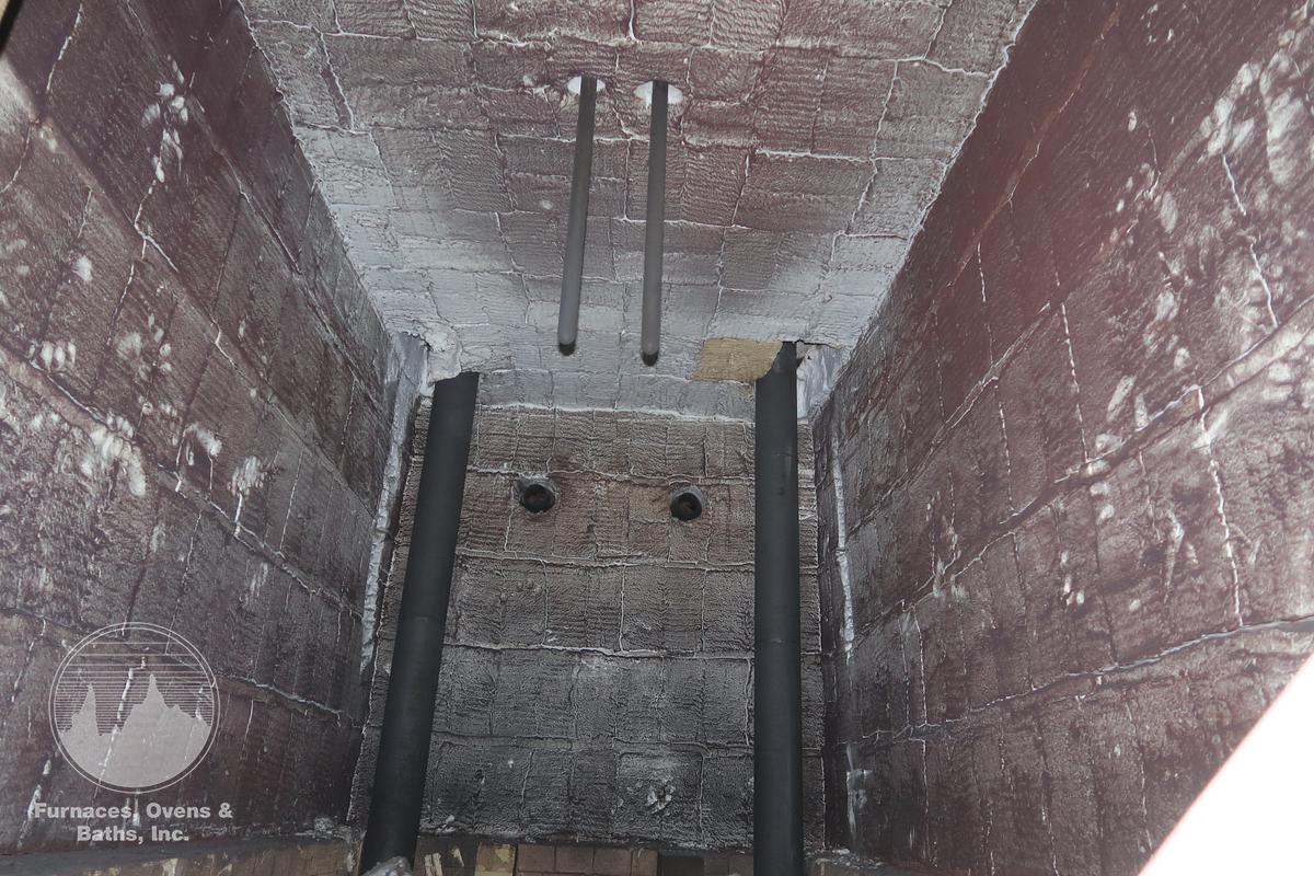 Used Surface Combustion Direct Fired Box Furnace, 36"W x 36"H x 72"L, Gas Fired, 1750°F, Fiber Lined