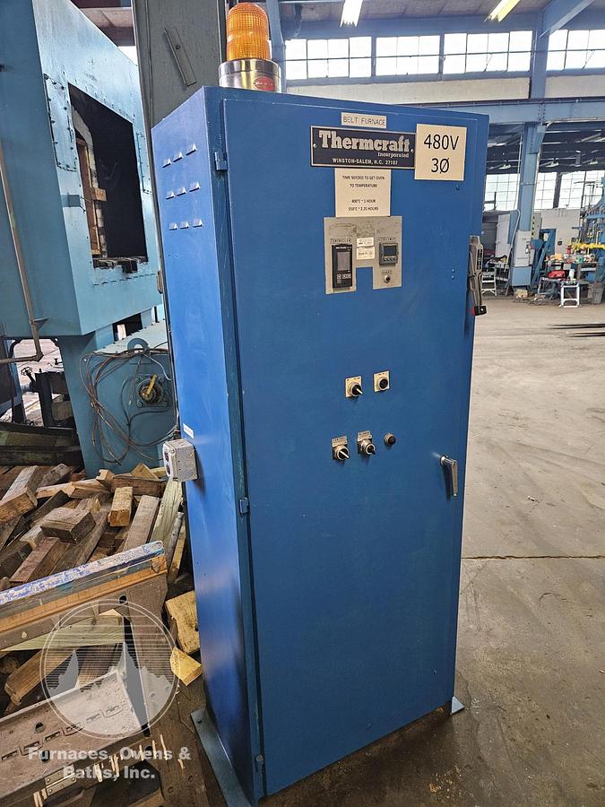 Used 30"W x 12"H x 14'L Thermcraft High Temperature Belt Conveyor Oven, Electric, 1000°F