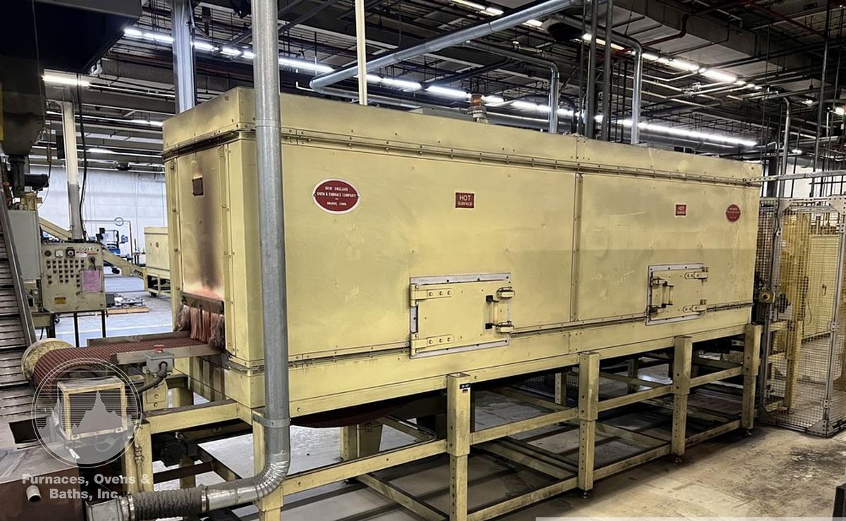 Used 19"W x 18" High x 120" Long, New England Oven Belt Conveyor Oven, Electric, 850-F
