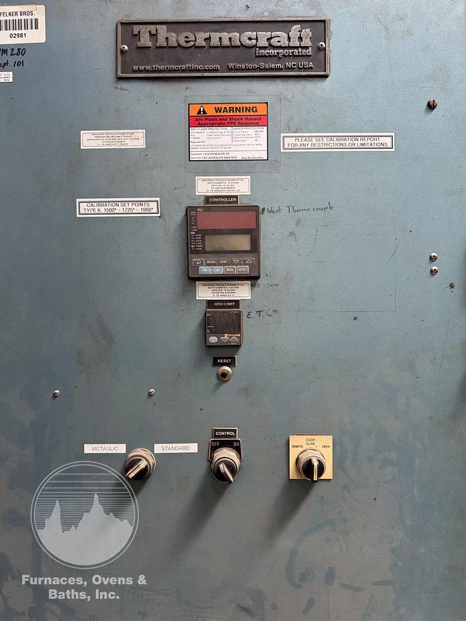 Used 48"W x 48"H x 72"L, Thermcraft, 2200-F, Electric
