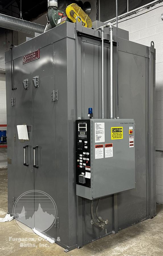 Used 48"W x 84"H x 72"L, Wisconsin Oven, Electric Walk-In Oven, Solvent Rated, 500°F