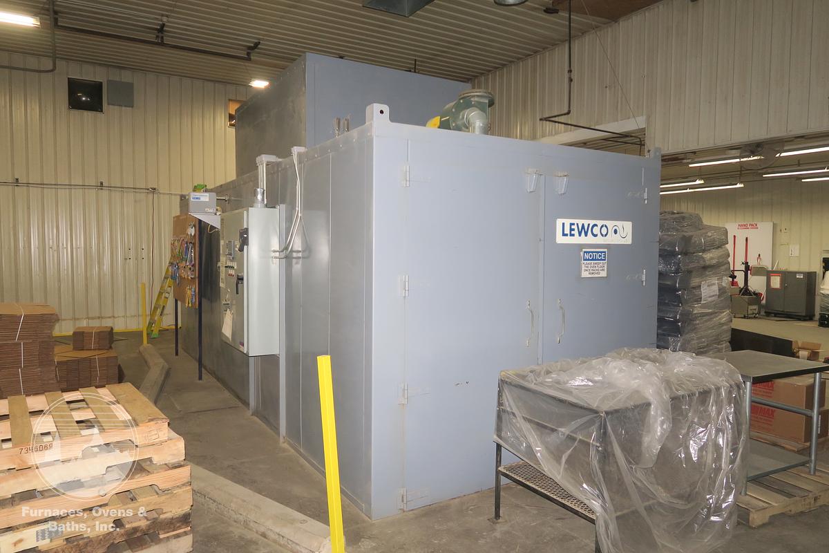 Used 84"W x 84"H x 264"L (22'L), Lewco, Electric Walk-In Oven, 500°F, Double Ended