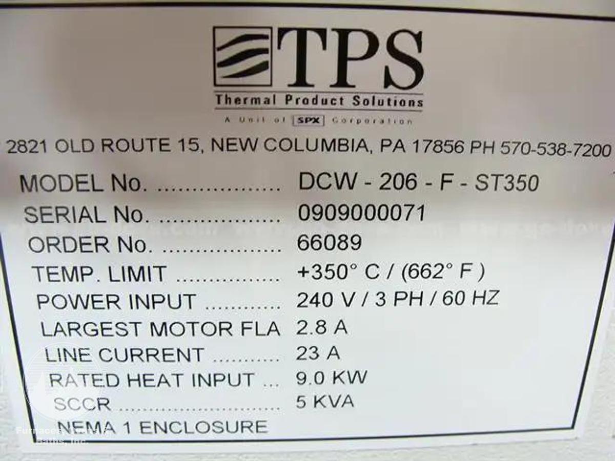 Used 20"W x 20"H x 18"L Blue M DCW-206-F-ST350 Cabinet Oven, 662°F, Electric