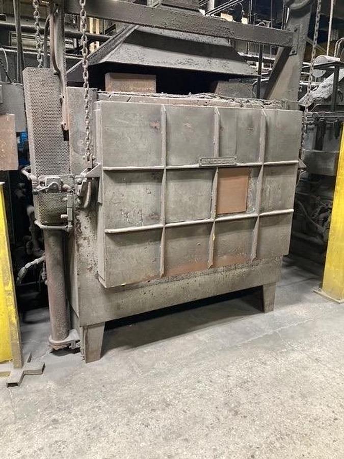 Used 48"W x 24"H x 48"L, Surface Combustion, Direct Fired Box Furnace, Gas Fired, 2000-F, Fiber Lined