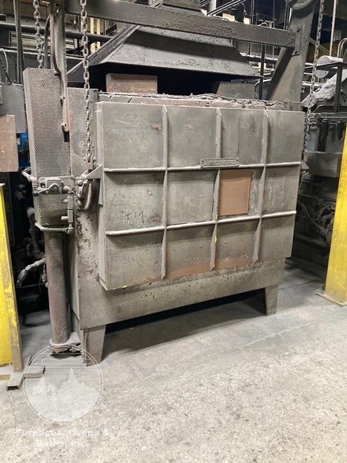 Used 48"W x 24"H x 48"L, Surface Combustion, Direct Fired Box Furnace, Gas Fired, 2000-F, Fiber Lined