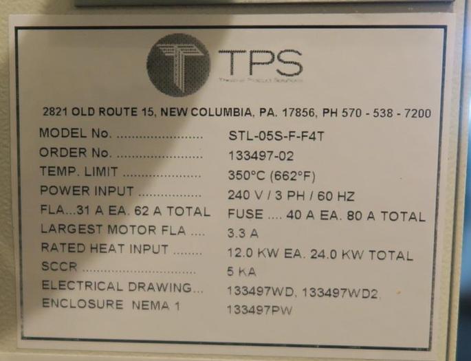 Used 25"W x 20"H x 20"L Blue M Dual Chamber, 662°F, Electric