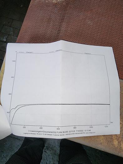 Used 18"W x 4" High x 72" Long, New England Oven Belt Conveyor Oven, Electric, 850-F