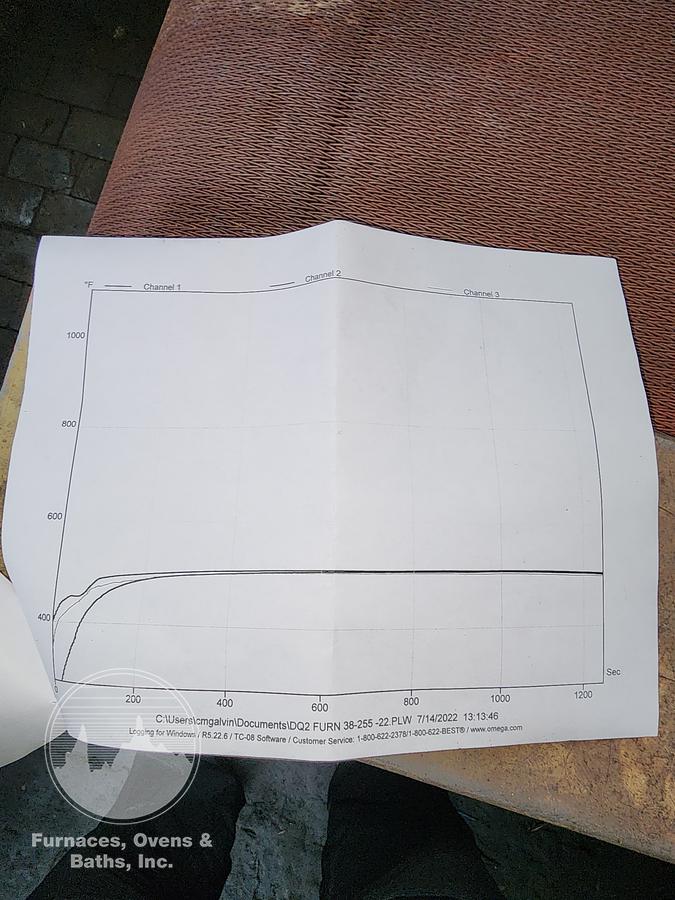 Used 18"W x 4" High x 72" Long, New England Oven Belt Conveyor Oven, Electric, 850-F