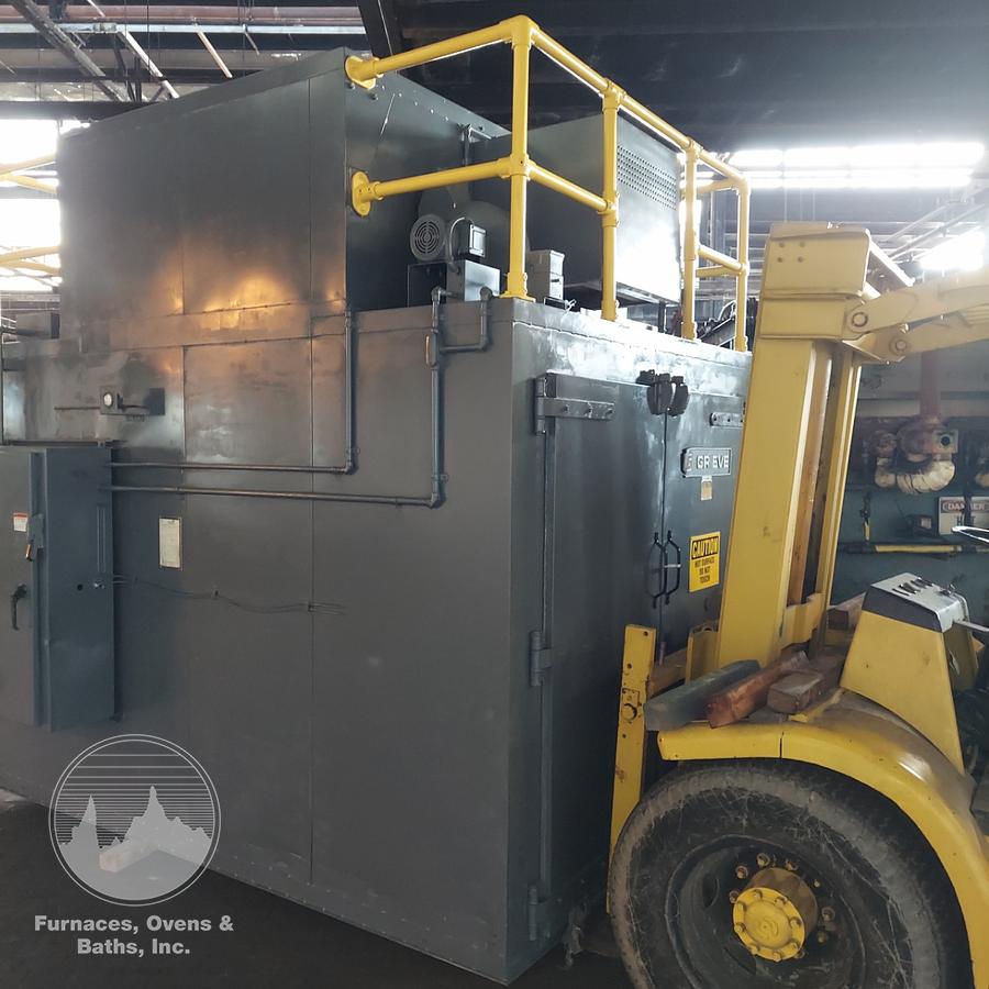 Used 72"W x 78"H x 120"L, Grieve WTC6106-650 Walk-In Oven, 650°F, Gas Fired