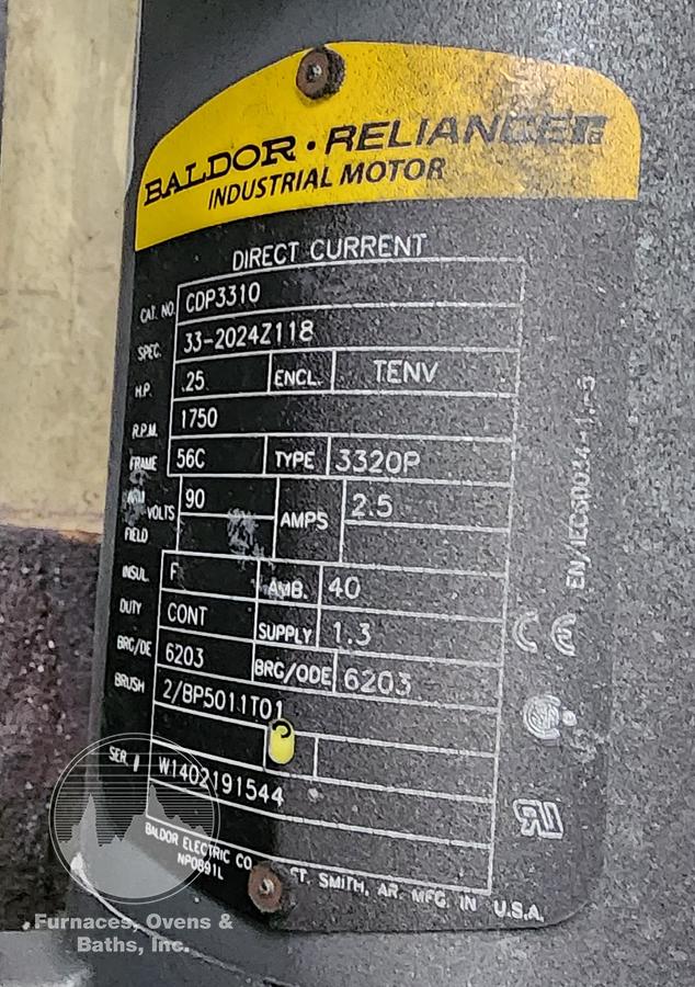 Used 18"W x 4" High x 72" Long, New England Oven Belt Conveyor Oven, Electric, 850-F