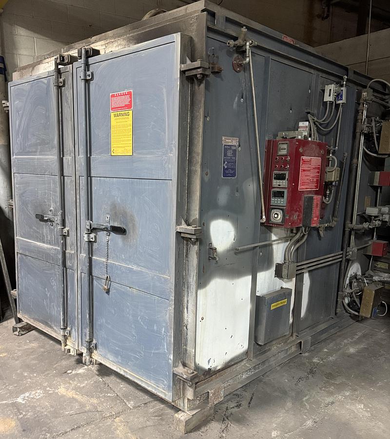 Used 72"W x 72"H x 72”L, Pollution Control Products PRC 225 Burn-Off Oven, Natural Gas Fired
